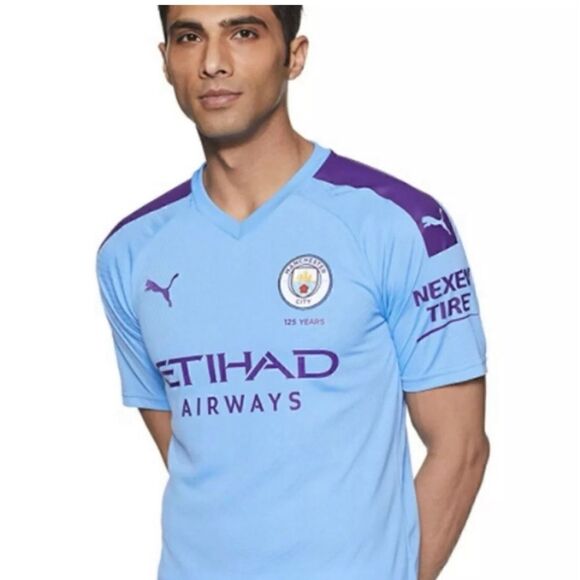 PUMA 2019-20 MANCHESTER CITY
HOME JERSEY Size L NWT - Picture 1 of 6
